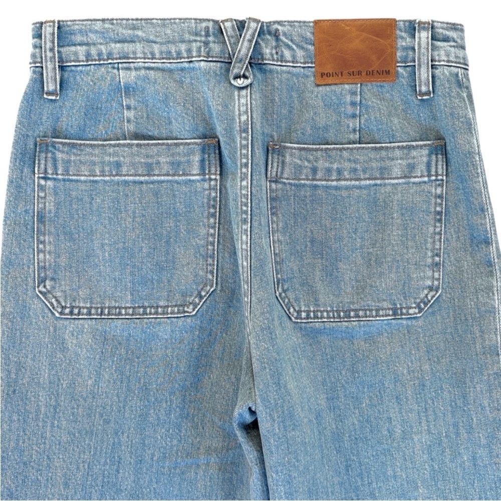 EUC J. Crew Point Sur Wide Leg Crop
Button Fly Jeans Size 27 - Picture 7 of 9
